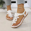 Sandália Casual Feminina com Detalhe Floral e Elástico - Conforto e Estilo para o Verão