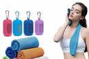 Modelo com Toalhas Esportivas